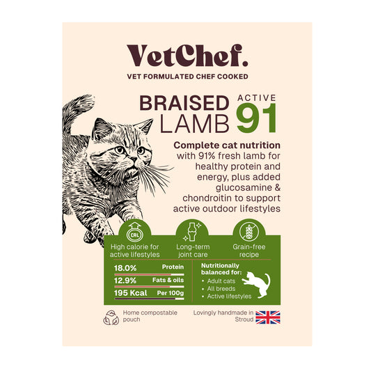 Braised Lamb Adult Cat 91